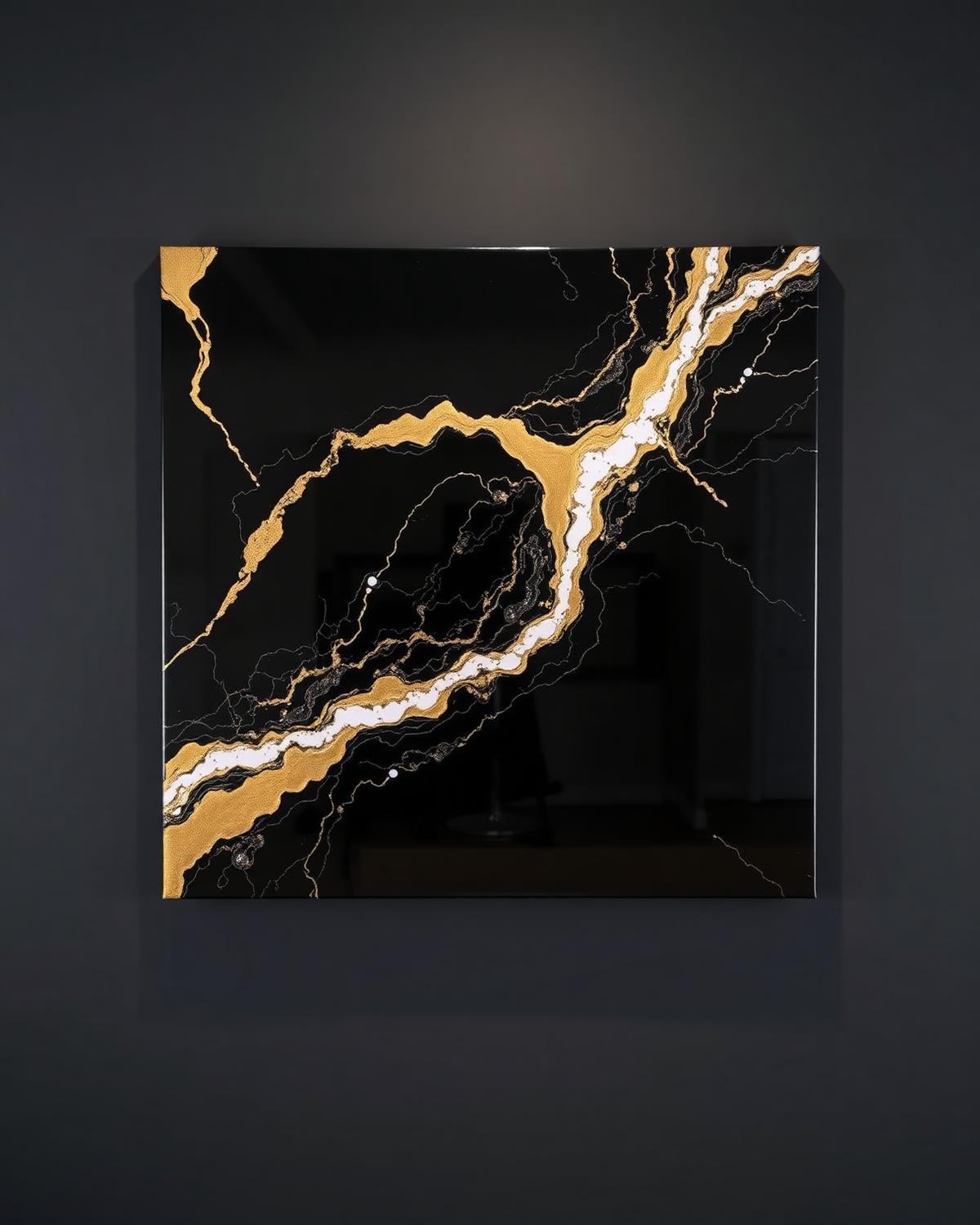 Tableau en résine époxy Maison JD